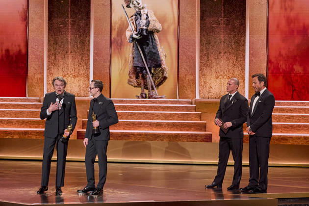 98th Oscars, Academy Awards Maciek Szczerbowski and Chris Lavis accept the Oscar for Animated Short Film from Channing Tatum and Will Arnett during the 98th Oscars at the Dolby Theatre at Ovation Hollywood on Sunday, March 15, 2026., Credit:LCY Avalon United States of America, CA, Hollywood, Dolby Theater  Copyright: xLCYx xAvalonx 1083370937