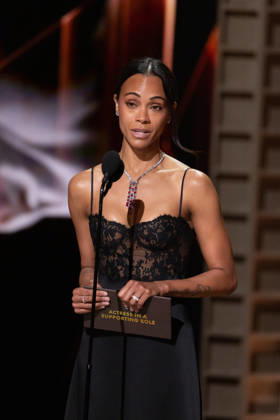 98th Oscars, Academy Awards Zoë Saldana presents the Oscar for Actress in a Supporting Role during the 98th Oscars at the Dolby Theatre at Ovation Hollywood on Sunday, March 15, 2026., Credit:Trae Patton The Academy Avalon United States of America, CA, Hollywood, Dolby Theater  Copyright: xTraexPattonx xThexAcademyx xAvalonx 1083367850