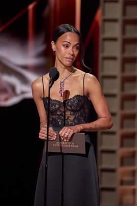 98th Oscars, Academy Awards Zoë Saldana presents the Oscar for Actress in a Supporting Role during the 98th Oscars at the Dolby Theatre at Ovation Hollywood on Sunday, March 15, 2026., Credit:SS Avalon United States of America, CA, Hollywood, Dolby Theater  Copyright: xSSx xAvalonx 1083373244
