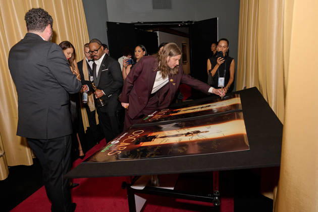 Ryan Coogler and Ludwig Goransson backstage with the OscarÂ® for Original Score during the 98th OscarsÂ® at DolbyÂ® Theatre at Ovation Hollywood on Sunday, March 15, 2026. Los Angeles CA USA  350081317PLX
