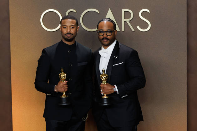 March 15, 2026, Hollywood, California, USA: Ryan Coogler, winner of the Best Original Script Award and Michael B. Jordan (R), winner of the Best Actor in a Leading Role Award for Ã¢â‚¬oeSinnersÃ¢â‚¬Â in the press room of the 98th Annual Academy Awards on Sunday March 15, 2026 at the Dolby Theater in Hollywood, California. PRENSA INTERNACIONAL Hollywood USA - ZUMAp124 20260315_zaa_p124_386 Copyright: xPrensaxInternacionalx