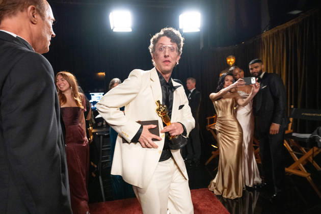 David Borenstein poses backstage with the OscarÂ® for Documentary Feature Film during the live ABC Telecast of the 98th OscarsÂ® at DolbyÂ® Theatre at Ovation Hollywood on Sunday, March 15, 2026. Los Angeles CA USA  350081334PLX