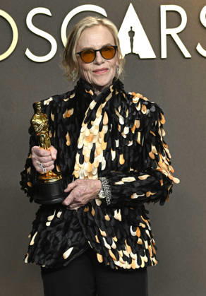 HOLLYWOOD, CA - MARCH 15: Amy Madigan in the press room at the 98th Oscars at Dolby Theatre on March 15, 2026 in Hollywood, California. Copyright: xMediaPunchx