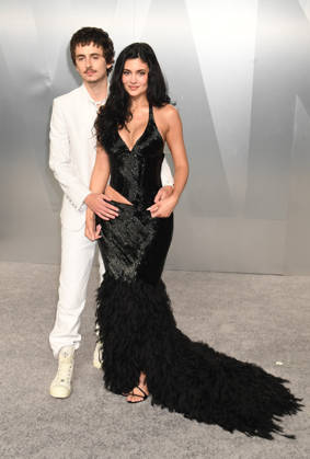LOS ANGELES, CALIFORNIA - MARCH 15: Kylie Jenner and Timothée Chalamet at the 2026 Vanity Fair Oscar Party Hosted By Mark Guiducci at Los Angeles County Museum of Art on March 15, 2026 in Los Angeles, California Copyright: xJeffreyxMayerx xMediaPunchx