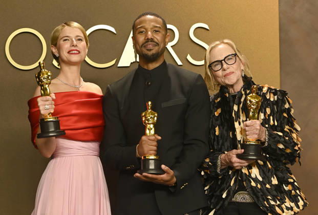 Winners in the press room of the 98th Academy Awards at Dolby Thetre in Los Angeles Featuring: Jessie Buckley, Michael B. Jordan and Amy Madigan Where: Los Angeles, California, United States When: 15 Mar 2026 Credit: Valerie Goodloe MediaPunch INSTARimages EDITORIAL USE ONLY. NOT FOR USE BY NEWSPAPERS BASED IN THE UK. Copyright: xx instar55555614