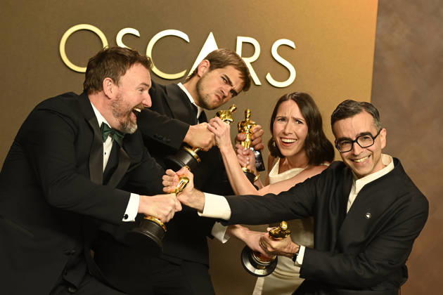 Winners in the press room of the 98th Academy Awards at Dolby Thetre in Los Angeles Featuring: Jack Piatt, Sam A. Davis, Natalie Musteata, and Alexandre Singh Where: Los Angeles, California, United States When: 15 Mar 2026 Credit: Valerie Goodloe MediaPunch INSTARimages EDITORIAL USE ONLY. NOT FOR USE BY NEWSPAPERS BASED IN THE UK. Copyright: xx instar55555661