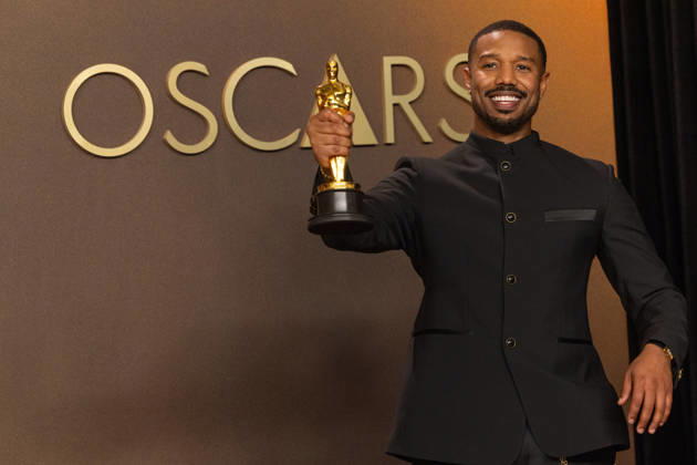 March 16, 2026, Hollywood, California, USA: Michael B. Jordan poses backstage with the Oscar for Actor in a Leading Role during the 98th OscarsÂ¨ at Dolby Theatre at Ovation Hollywood on Sunday. Hollywood USA  - ZUMAz03_ 20260316_zah_z03_017 Copyright: xEtiennexLaurentx