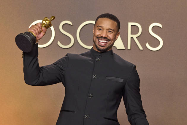 March 16, 2026, Hollywood, California, USA: Michael B. Jordan poses backstage with the Oscar for Actor in a Leading Role during the 98th OscarsÂ¨ at Dolby Theatre at Ovation Hollywood on Sunday. Hollywood USA  - ZUMAz03_ 20260316_zah_z03_013 Copyright: xEtiennexLaurentx