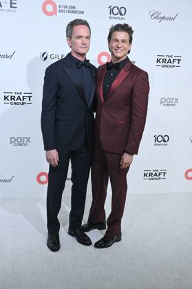 Neil Patrick Harris, David Burtka at arrivals for 34th Annual Elton John AIDS Foundation Academy Awards Viewing Party, West Hollywood Park, Los Angeles, CA, March 15, 2026. Photo By: Michael Mattes Everett Collection 34th Annual Elton John AIDS Foundation Academy Awards Viewing Party PUBLICATIONXNOTxINxCANxCHNxFRAxITAxJPNxNORxPOLxRUSxESPxUKxUSA