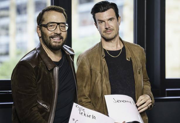 March 16, 2026: Austin, Texas. 2026 IHeartPodcast Awards, Hosts, Presenters, and Guest attendees arrive at the red carpet. (L-R) Jeremy Piven and Kyle Tekiela. - ZUMAda1_ 20260316_zap_da1_083 Copyright: xSandraxDahdahx