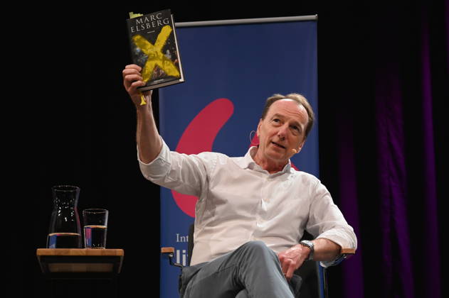 Austrian author Marc Elsberg reads and speaks at Lit Cologne, the international literature festival