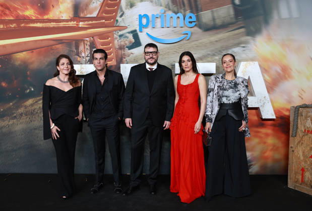 Premiere of Prime Videos new original movie, Zeta Nora Navas, Mario Casas, Mariela Garriga, Cristina Umana and Dani de la Torre during the premiere of Zeta, Prime Videos new original movie, at Cines Callao, on March 17, 2026, in Madrid Spain Prime Video premieres on March 20 worldwide its new original feature film, Zeta, a Spanish production, one of the most ambitious of the year for Amazons platform, directed by Dani de la Torre. Copyright: xJosé xRuizx 7375415