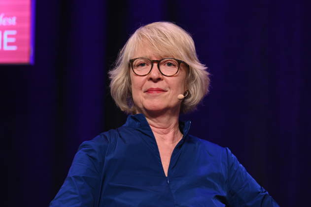 author Meike Winnemuth reads and speaks at Lit Cologne, the international literature festival