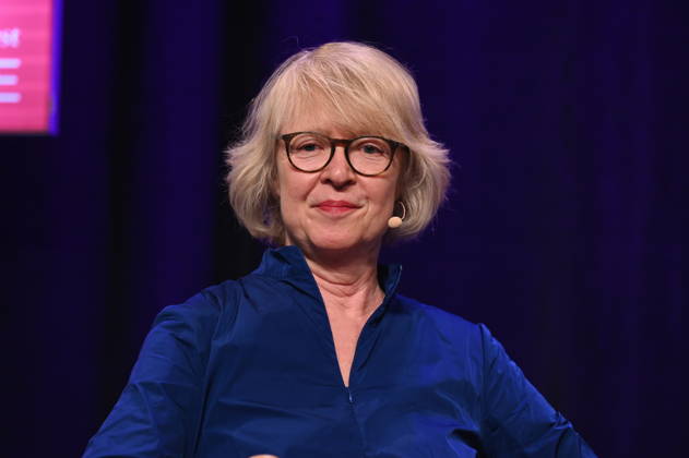 author Meike Winnemuth reads and speaks at Lit Cologne, the international literature festival