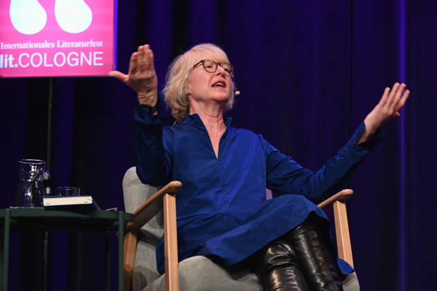 author Meike Winnemuth reads and speaks at Lit Cologne, the international literature festival