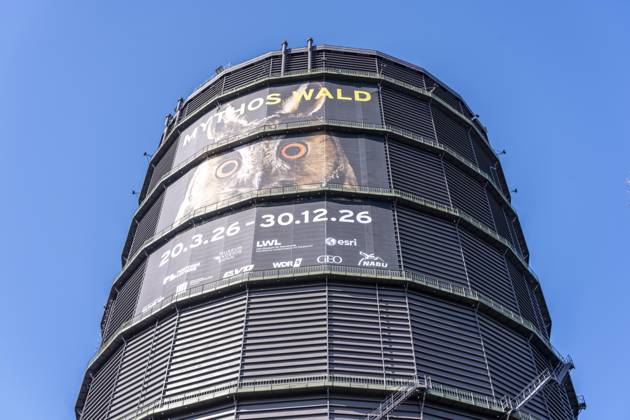 New exhibition in the Gasometer Oberhausen, Mythos Wald, on 3 levels and with several thematic chapters, the exhibition shows the diversity of the worlds forests with pictures, videos and exhibits, NRW, Germany, Mythos Wald Oberhausen