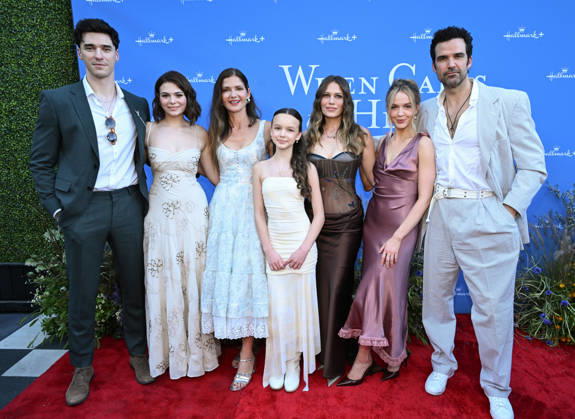 ˜When Calls the Heart™ and ˜Hope Valley: 1874™ Celebration Lachlan Quarmby, Maria March, Jill Hennessy, Mila Morgan, Bethany Joy Lenz, Roan Curtis and Benjamin Ayres arriving to ˜When Calls the Heart™ and ˜Hope Valley: 1874™ Celebration at The Sun Rose on March 18, 2026 in West Hollywood, CA. West Hollywood The Sun Rose California USA Copyright: xLISAxOConnor AFF-USA.comx