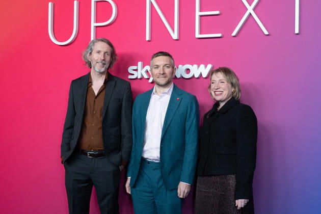 London, red carpet arrivals for Sky Up Next 2026 at Freemasons Hall. Pictured: Steve Cox, Matt Walker, and Sarah Cox  Copyright: xcristinaxmasseix xipa-agency.netx xx IPA_Agency_IPA73113605