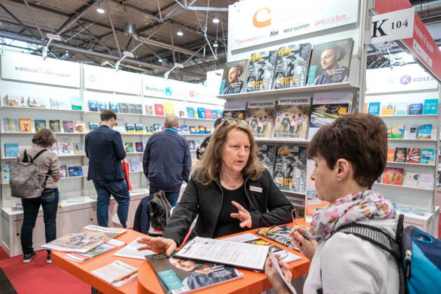 The Leipzig Book Fair opened its doors to visitors on 19 March 2026 Photo of Christian publishers stand A total of 2,044 publishers and media companies from 54 countries are taking part in the spring industry get-together until Sunday This years focus is on literature from the Danub Copyright: epd-bild JensxSchulze FUHB3036