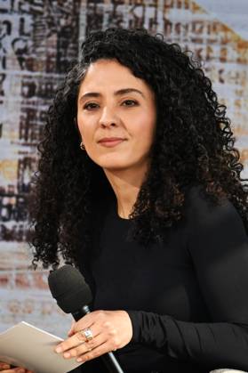 Leipzig Book Fair, Book Fair Leipzig, Saxony from 19 03 to 22 03 2026 First day of the fair Siham El Maimouni, TV presenter in a talk