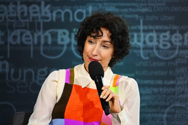 Leipzig Book Fair, Book Fair Leipzig, Saxony from 19 03 to 22 03 2026 First day of the fair Vivian Perkovic, TV presenter of 3sat Kulturzeit in Talk
