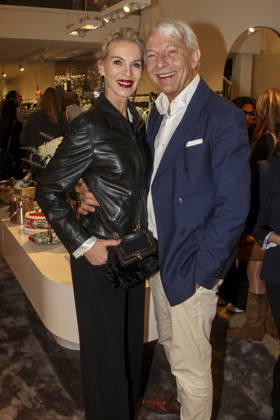 abb Grit Weiss and Jo Groebel media expert as guests at the Riani Store Opening on Thursday 19 03 2026 in Hamburg Hamburg Germany