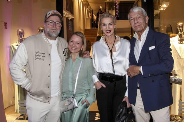 abb Brian Bojsen, Nova Meierhenrich, Grit Weiss and Jo Groebel as guests at the Riani Store Opening on Thursday 19 03 2026 in Hamburg Hamburg Germany