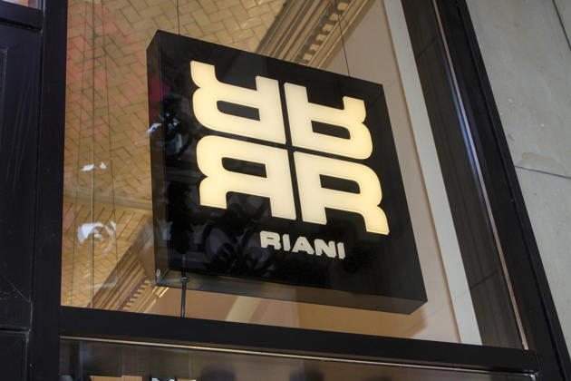 abb Exterior view store logo at the Riani store opening on Thursday 19 03 2026 in Hamburg Hamburg Germany