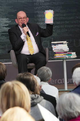 Buchmesse Leipzig GER, Leipzig,20260319, Buchmesse Leipzig, Messehalle , Denis Scheck, Best of druckfrisch, , presentation of new publications, is a translator and journalist on radio and television