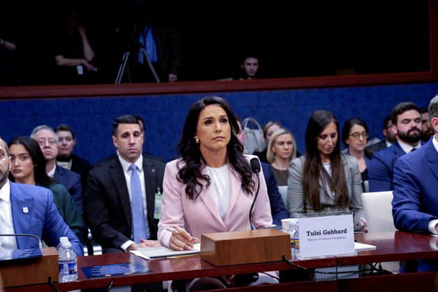 Tulsi Gabbard, Director of National Intelligence (DNI) testifies before the United States House Select Committee on Intelligence hearing on the ˜2026 Annual Worldwide Threats Assessment™ in the US Capitol in Washington, DC, USA, on Thursday, March 19, 2026. Copyright: xAndrewxThomasx xCNPx MediaPunchx