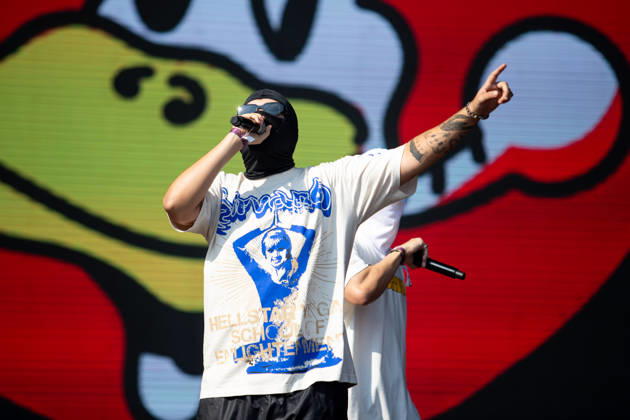 SaO PAULO, SP - 21.03.2026: LOLLAPALOOZA BRASIL 2026 - Show by the hip-hop duo FEBRE90S, formed by Puma PJL and SonoTWS, on the afternoon of this Saturday (21), second day of the Lollapalooza festival, held at the Interlagos racetrack in Sao Paulo, SP. x2909294x  RodileixMorais
