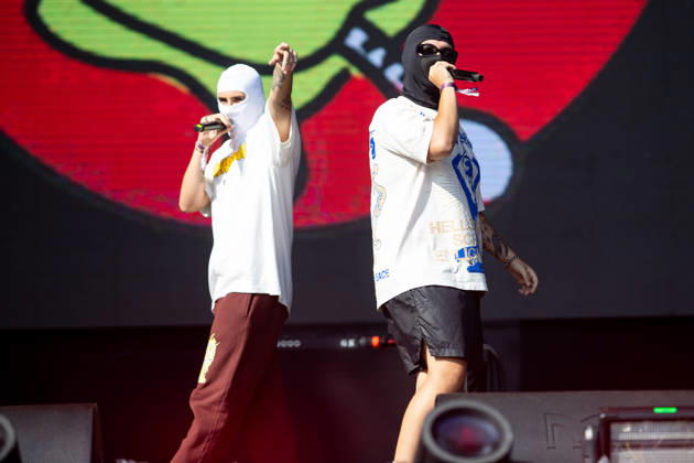 SaO PAULO, SP - 21.03.2026: LOLLAPALOOZA BRASIL 2026 - Show by the hip-hop duo FEBRE90S, formed by Puma PJL and SonoTWS, on the afternoon of this Saturday (21), second day of the Lollapalooza festival, held at the Interlagos racetrack in Sao Paulo, SP. x2909306x RodileixMorais