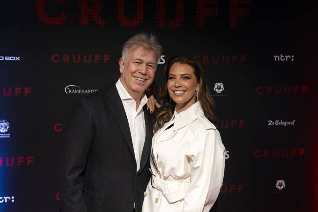AMSTERDAM - Marcel Boekhoorn and Rebecca Cabau van Kasbergen prior to the world premiere of the four-part documentary Cruijff in the Johan Cruijff ArenA. JEROEN JUMELET ANP netherlands out - belgium out  Copyright: xx x554015639x originalFilename: 554015639.jpg