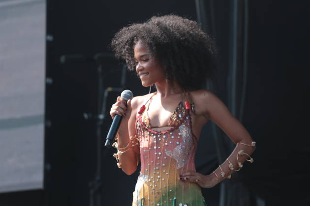 SaO PAULO, SP - 21.03.2026: LOLLAPALOOZA BRASIL 2026 - Paraiba singer Agnes Nunes takes to the Budweiser stage at Lollapalooza 2026 in the early afternoon of this Saturday (21), at the Interlagos racetrack, in the south of Sao Paulo. The festival brings together national and international acts in yet another edition in the capital of Sao Paulo. x2909400x  AngÃ licaxAlves