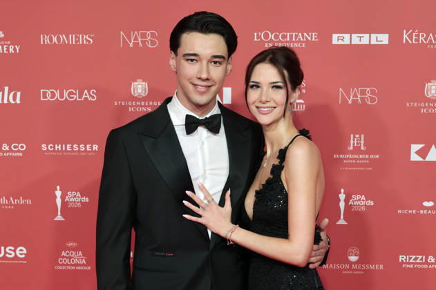 San Diego Pooth and Louisa Büscher at the 29th Spa Awards 2026 ceremony at the Kurhaus Baden Baden, 21 03 2026 Foto:xR.xSchmiegeltx xFuturexImagex spa_6471
