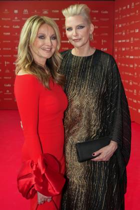 Spa Award 2026 Frauke Ludowig, Nadja Auermann on the red carpet at the Spa Awards Gala at the Kurhaus Baden Baden on 21 03 2026 Baden Baden Kurhaus Baden Württemberg