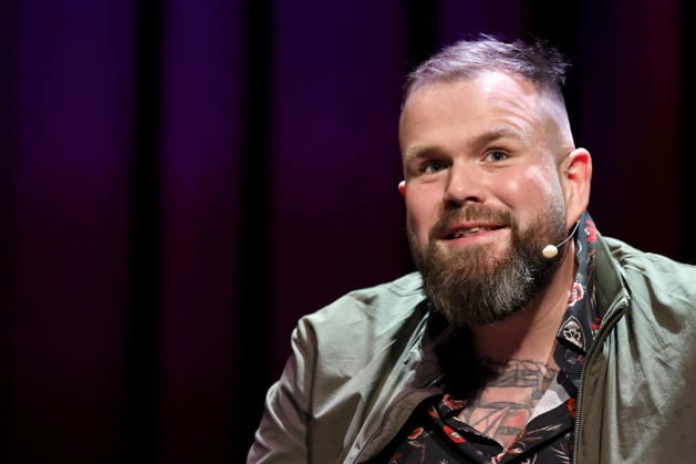 Singer Jan Gorkow Monchi from the band Feine Sahne Fischfilet at the event Wut, Würde, Wandel as part of Lit Cologne 2026 in the Theater am Tanzbrunnen Cologne, 22 03 2026 NRW Germany Copyright: xChristophxHardtx