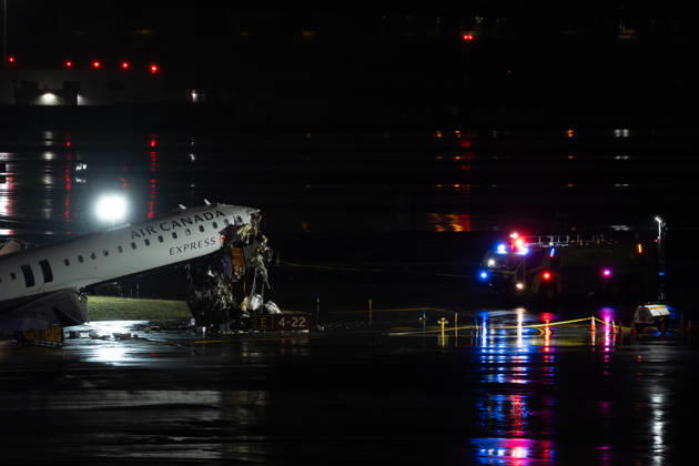 Air Canada plane collides with fire truck at LaGuardia, killing 2, injuring others NEW YORK, UNITED STATES - MARCH 23: Passenger plane collides with a fire truck while landing at LaGuardia Airport, killing the pilot and copilot and injuring two others on March 23, 2026, in New York, United States. Lokman Vural Elibol Anadolu New York United States. Editorial use only. Please get in touch for any other usage. Copyright: x2026xAnadoluxLokmanxVuralxElibolx