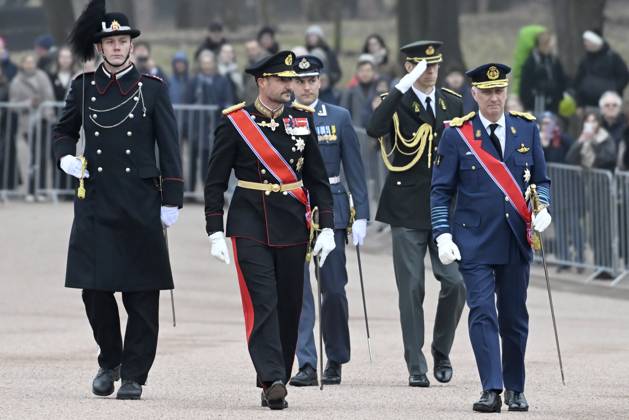 State Visit of King Philippe and Queen Mathilde to Norway (Day 1) OSLO, NORWAY - MARCH 24 : State Visit of King Philippe and Queen Mathilde to Norway (Day 1) : Official welcoming ceremony at the Royal Palace and welcome by HRH Crown Prince Haakon on March 24, 2026 in Oslo, Norway, 24 03 2026 Oslo Norway  Copyright: xDidierxLebrunx