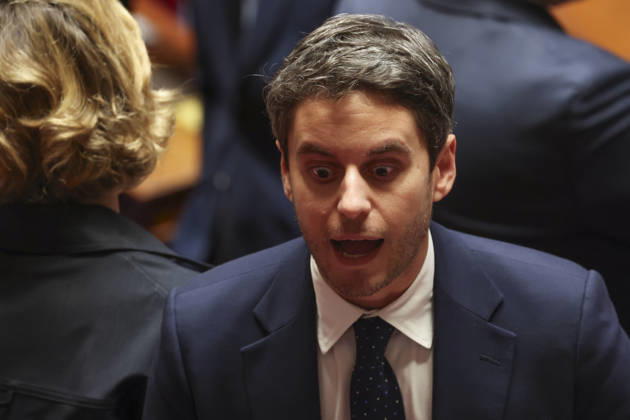 NEWS : Questions au Gouvernement - Assemblee Nationale - Paris - 24 03 2026 Gabriel Attal ParisFrance Copyright: xMichtofx