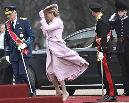State Visit of King Philippe and Queen Mathilde to Norway (Day 1) OSLO, NORWAY - MARCH 24 : State Visit of King Philippe and Queen Mathilde to Norway (Day 1) : Official welcoming ceremony at the Royal Palace : 1) Outside: arrival of Queen Mathilde on March 24, 2026 in Oslo, Norway, 24 03 2026 Oslo Norway  Copyright: xDidierxLebrunx