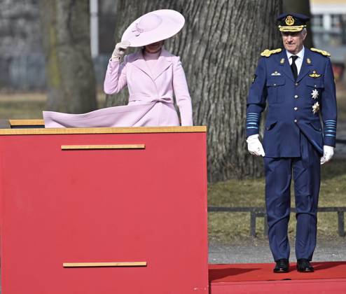 State Visit of King Philippe and Queen Mathilde to Norway (Day 1) OSLO, NORWAY - MARCH 24 : State Visit of King Philippe and Queen Mathilde to Norway (Day 1) : Wreath-laying ceremony at the National Monument for victims of war 1940-45 on March 24, 2026 in Oslo, Norway, 24 03 2026 Oslo Norway  Copyright: xDidierxLebrunx