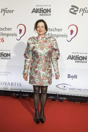 German Hearing Film Award, award ceremony at the Colosseum Cinema, Berlin, 24 03 2026 Inka Friedrich before the award ceremony for the German Hearing Film Award at the Colosseum Cinema in Berlin on 24 03 2026 Berlin Cinema Colosseum Copyright: xBenxKriemannx