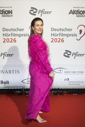 German Audio Film Award, award ceremony at the Colosseum Cinema, Berlin, 24 03 2026 Nadine Heidenreich before the award ceremony for the German Audio Film Award at the Colosseum Cinema in Berlin on 24 03 2026 Berlin Cinema Colosseum Copyright: xBenxKriemannx