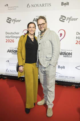 German Hearing Film Award, award ceremony at the Colosseum Cinema, Berlin, 24 03 2026 Ulrike Frank and Marc Schubring before the award ceremony for the German Hearing Film Award at the Colosseum Cinema in Berlin on 24 03 2026 Berlin Cinema Colosseum Copyright: xBenxKriemannx