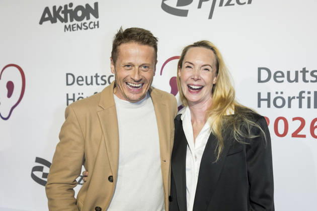 German Audio Film Award, award ceremony at the Colosseum Cinema, Berlin, 24 03 2026 Roman Knizka and Feo Aladag before the award ceremony for the German Audio Film Award at the Colosseum Cinema in Berlin on 24 03 2026 Berlin Cinema Colosseum Copyright: xBenxKriemannx