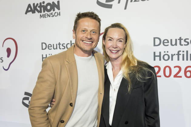 German Audio Film Award, award ceremony at the Colosseum Cinema, Berlin, 24 03 2026 Roman Knizka and Feo Aladag before the award ceremony for the German Audio Film Award at the Colosseum Cinema in Berlin on 24 03 2026 Berlin Cinema Colosseum Copyright: xBenxKriemannx