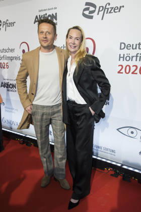 German Audio Film Award, award ceremony at the Colosseum Cinema, Berlin, 24 03 2026 Roman Knizka and Feo Aladag before the award ceremony for the German Audio Film Award at the Colosseum Cinema in Berlin on 24 03 2026 Berlin Cinema Colosseum Copyright: xBenxKriemannx