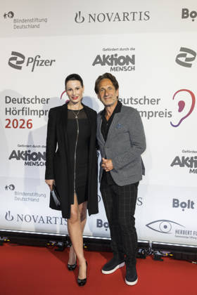 German Audio Film Award, Award Ceremony at the Colosseum Cinema, Berlin, 24 03 2026 Katharina Gerhardt and Falk Willy Wild before the award ceremony for the German Audio Film Award at the Colosseum Cinema in Berlin on 24 03 2026 Berlin Cinema Colosseum Copyright: xBenxKriemannx