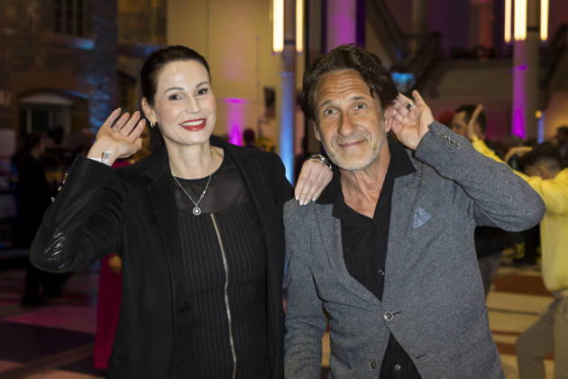German Audio Film Award, Award Ceremony at the Colosseum Cinema, Berlin, 24 03 2026 Katharina Gerhardt and Falk Willy Wild before the award ceremony for the German Audio Film Award at the Colosseum Cinema in Berlin on 24 03 2026 Berlin Cinema Colosseum Copyright: xBenxKriemannx